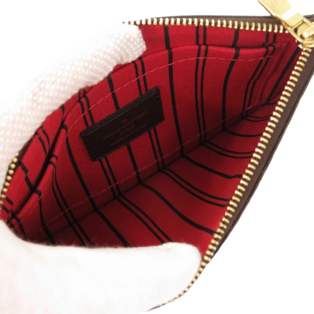 Louis Vuitton Pouch Damier Canvas Brown Damier Neverfull Pouch For Pm Women