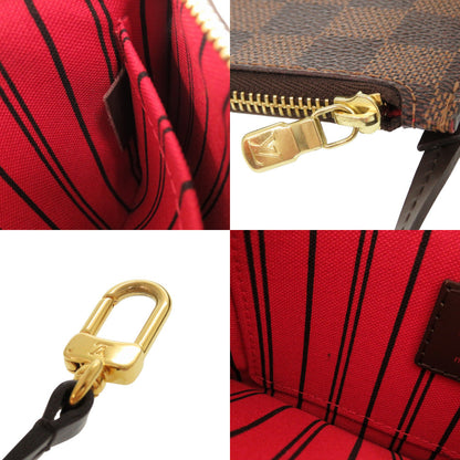 Louis Vuitton Pouch Damier Canvas Brown Damier Neverfull Pouch For Pm Women