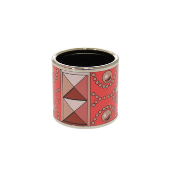 Hermes Scarf Ring Metal Multi Enamel Collier De Chien Women