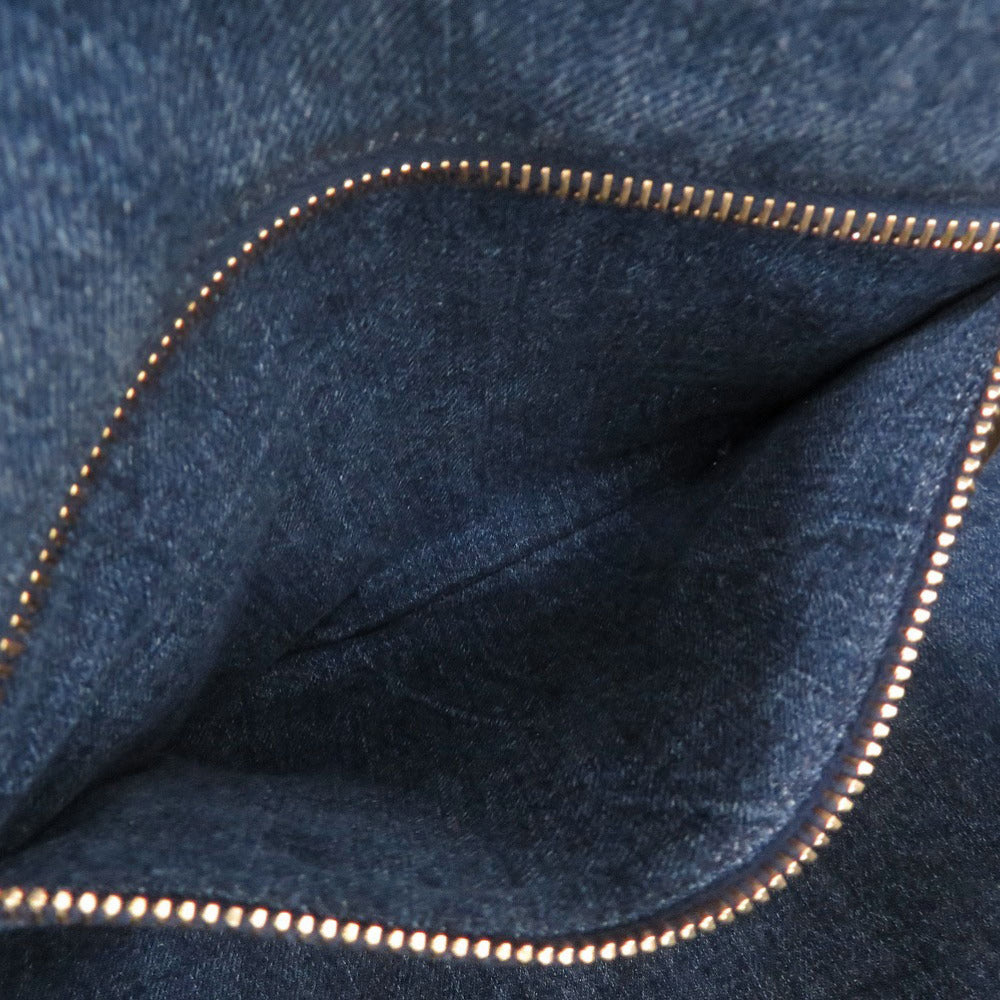 Prada Tote Bag Denim Blue Canapa