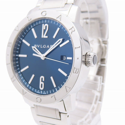 Bvlgari Watches Mechanical Automatic Bb41S Stainless Steel Blue Mechanical Automatic Bulgari