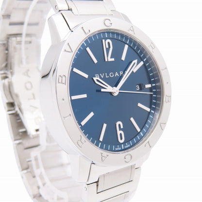 Bvlgari Watches Mechanical Automatic Bb41S Stainless Steel Blue Mechanical Automatic Bulgari