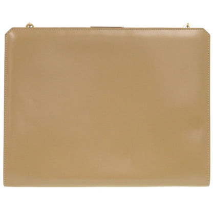 Salvatore Ferragamo Shoulder Bag Bp-21 8753 Calfskin Beige Chainshoulder Gancini Women