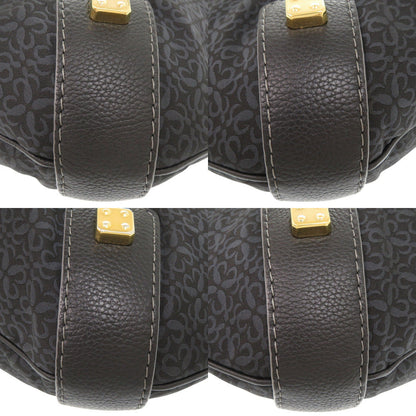 Loewe Shoulder Bag Canvas, Leather Navy One Shoulder Bag Women
