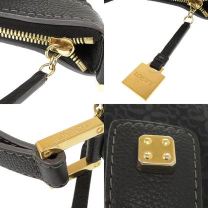 Loewe Shoulder Bag Canvas, Leather Navy One Shoulder Bag Women