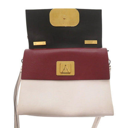 Valentino Garavani Shoulder Bag Leather Beige V Sling Women