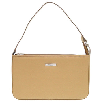 Burberry Shoulder Bag Leather Beige Women