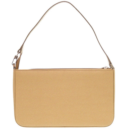 Burberry Shoulder Bag Leather Beige Women