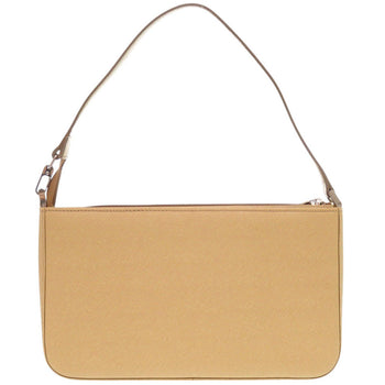 Burberry Shoulder Bag Leather Beige Women