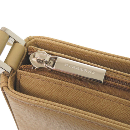 Burberry Shoulder Bag Leather Beige Women