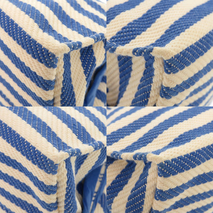 Hermes Pouch Cotton Ivory Stripe Women