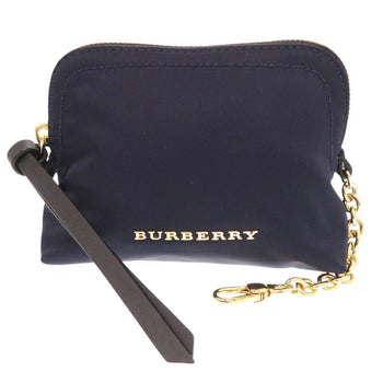 Burberry Pouch Nylon Navy Cosmetics Pouch Women