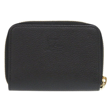 Christian Louboutin Coin Case Leather Black Studs Women