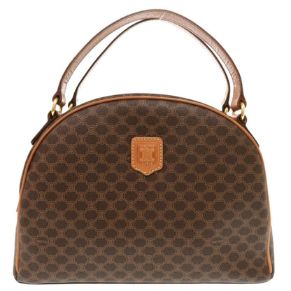 Celine Handbag Pvc, Leather Brown Macadam Women