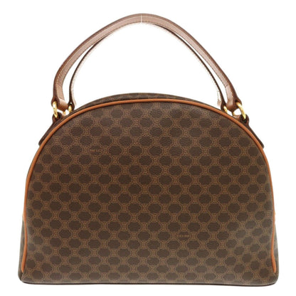 Celine Handbag Pvc, Leather Brown Macadam Women