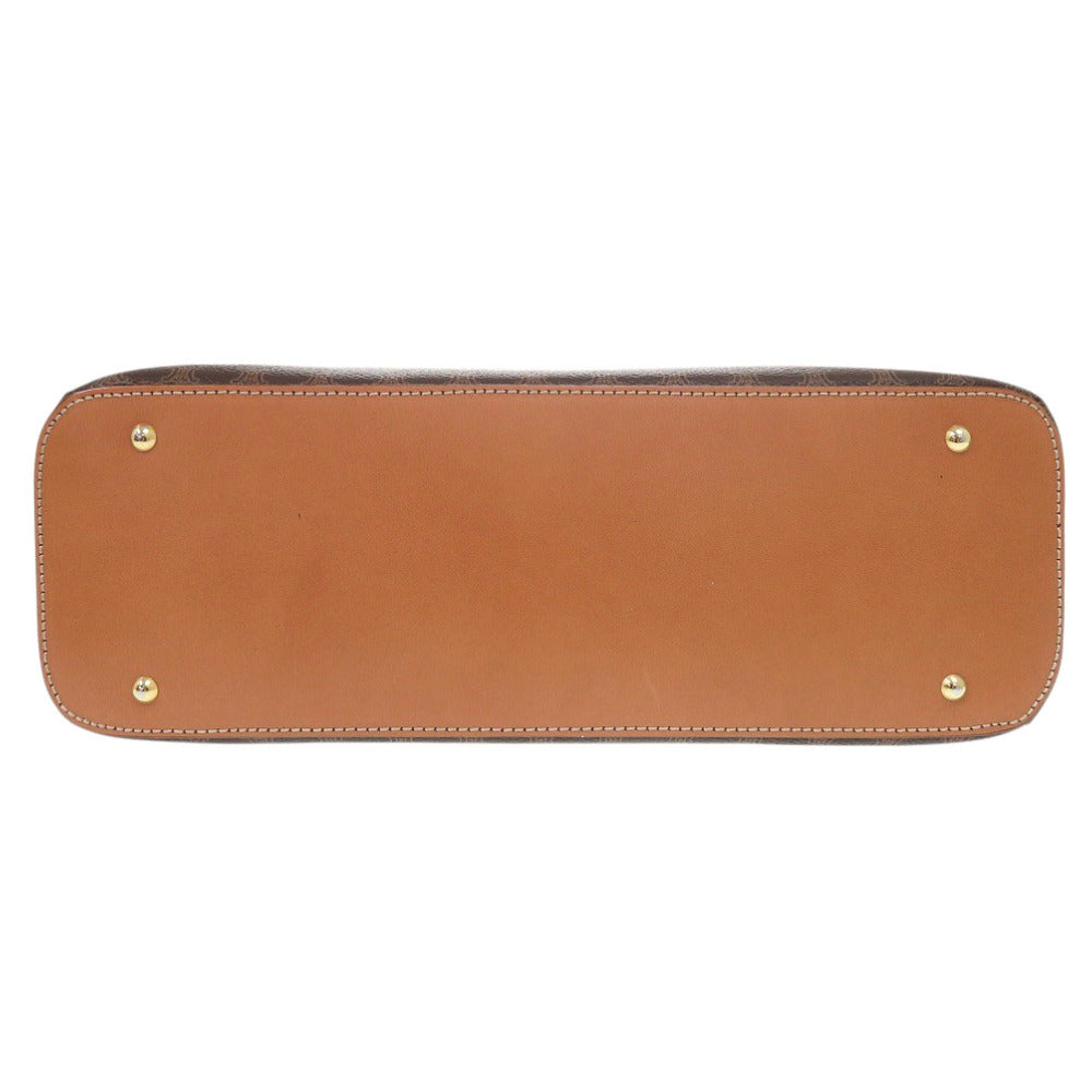 Celine Handbag Pvc, Leather Brown Macadam Women