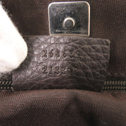 Gucci Tote Bag 268639 Nylon Brown Abbey Women