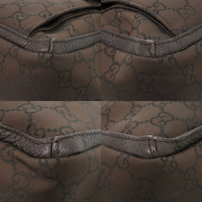 Gucci Tote Bag 268639 Nylon Brown Abbey Women