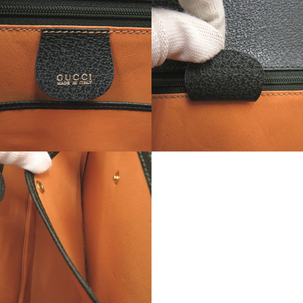 Gucci Handbag 000 29 0633 Leather Green Bamboo Women