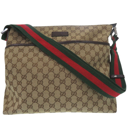 Gucci Shoulder Bag 189751 Gg Canvas Beige Shoulder Bag Sherry Line Women