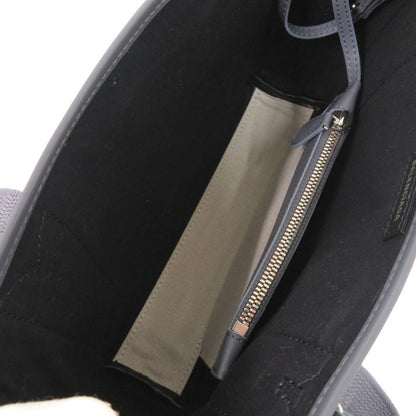 Balenciaga Handbag 390346 Canvas, Leather Gray Navy Cabas Xs Women