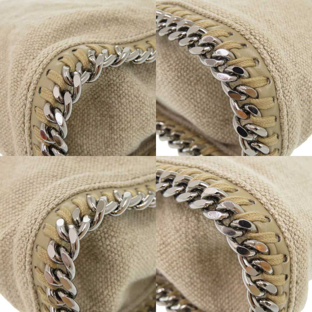 Stella Mccartney Shoulder Bag Polyurethane, Polyester Beige 2Way Falabella Women