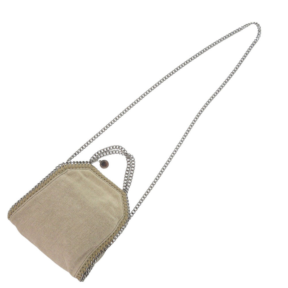 Stella Mccartney Shoulder Bag Polyurethane, Polyester Beige 2Way Falabella Women