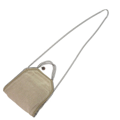 Stella Mccartney Shoulder Bag Polyurethane, Polyester Beige 2Way Falabella Women