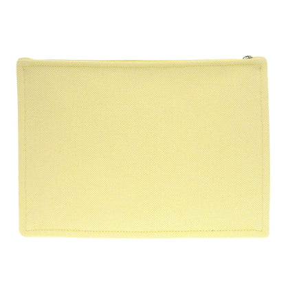 Hermes Pouch Cotton Yellow H Tissage Flat Pouch Women