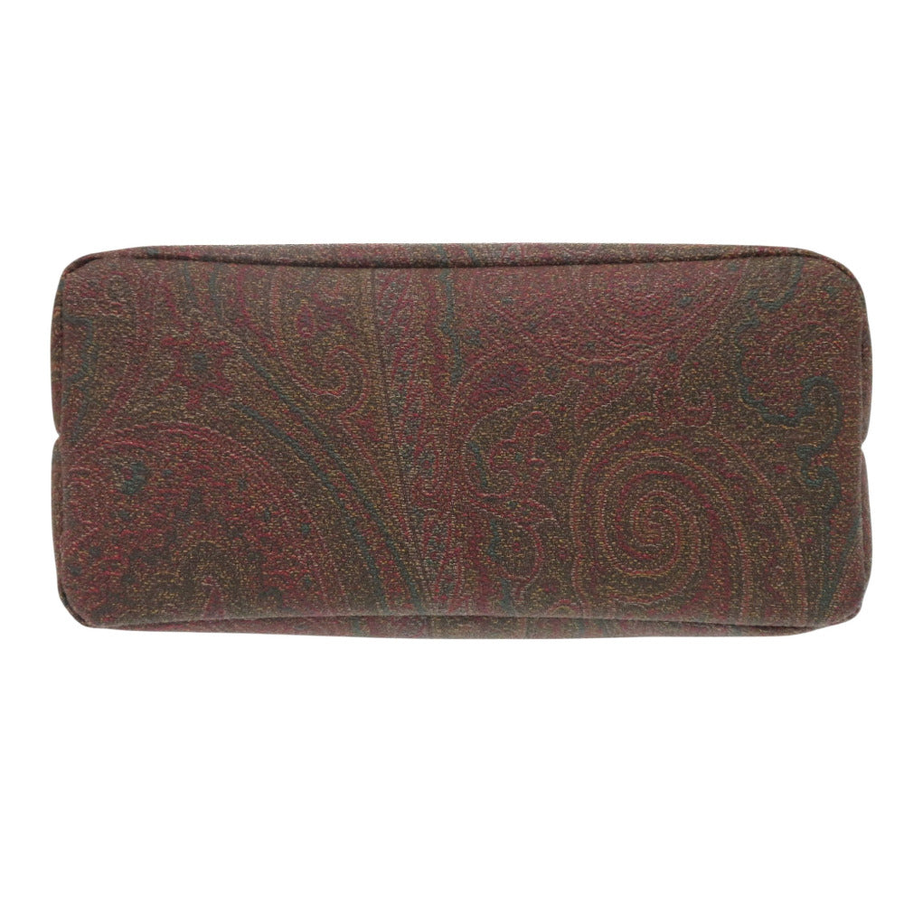 Etro Tote Bag 0N457 Cotton Brown Paisley Pattern Women