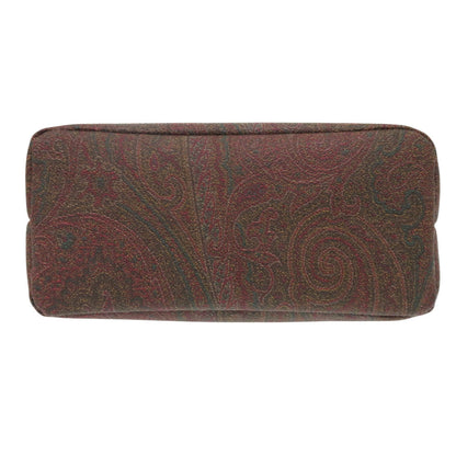 Etro Tote Bag 0N457 Cotton Brown Paisley Pattern Women