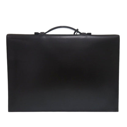 Hermes Business Bag Box Scarf Black Briefcase Kirius Mens