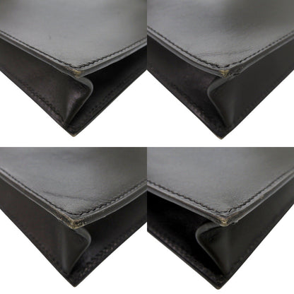 Hermes Business Bag Box Scarf Black Briefcase Kirius Mens