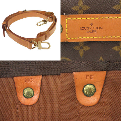 Louis Vuitton Boston Duffel Bag M41416 Monogram Canvas Brown Monogram Keepall Bandouliere50