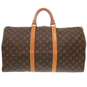 Louis Vuitton Boston Duffel Bag M41416 Monogram Canvas Brown Monogram Keepall Bandouliere50