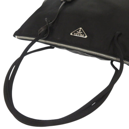 Prada Tote Bag Nylon Black Triangle Logo Women
