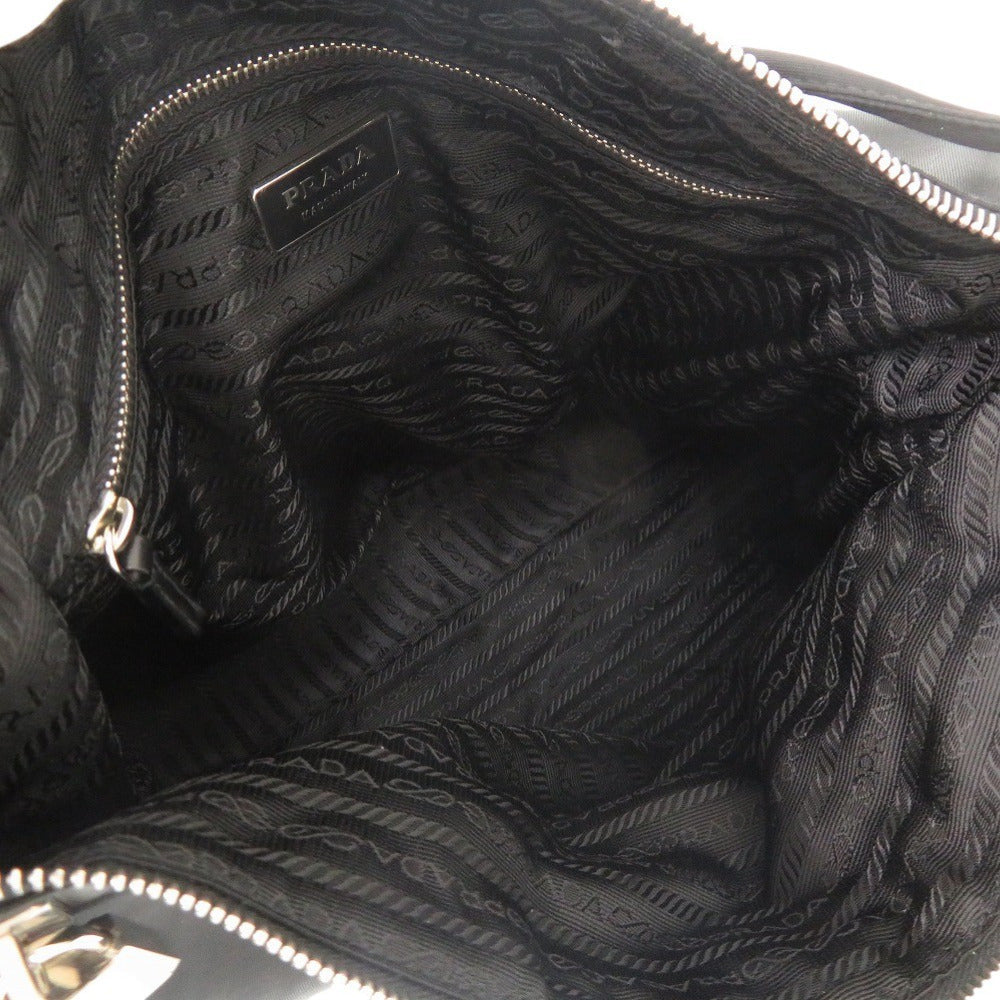 Prada Tote Bag Nylon Black Triangle Logo Women
