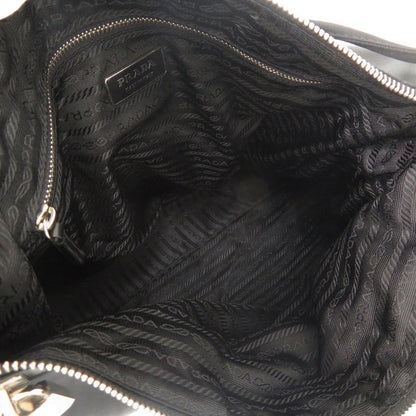 Prada Tote Bag Nylon Black Triangle Logo Women