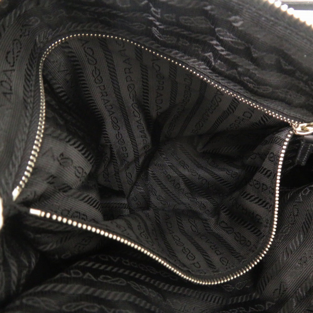 Prada Tote Bag Nylon Black Triangle Logo Women