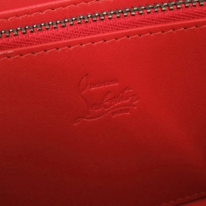 Christian Louboutin Long Wallet Purse 1165044 Leather Black Zip Around Panettone Women