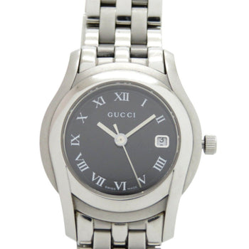 Gucci Watches Quartz 5500L Stainless Steel Black Black Dial