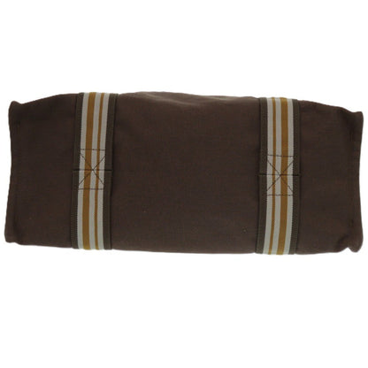 Hermes Tote Bag 2201-20 Canvas Brown Sac De Platage