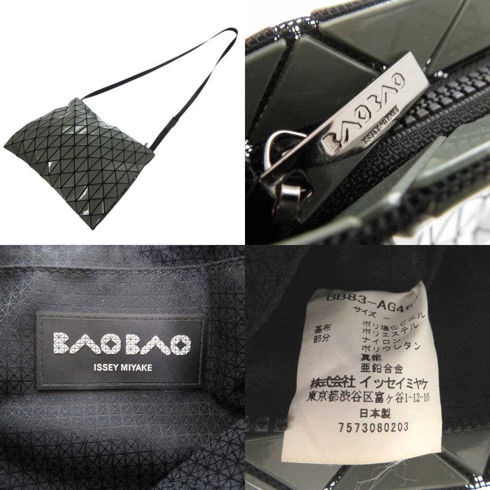 Issey Miyake Shoulder Bag Bb83-Ag463 Polyester Gray Khaki Lucent Bao Bao Issey Miyake Bao Bao Women