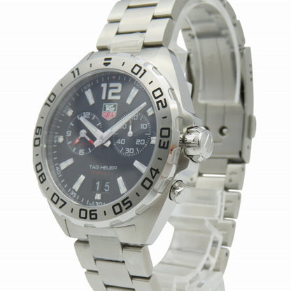 Tag Heuer Watches Quartz Waz111A Stainless Steel Black Formula 1 Alarm Black Dial