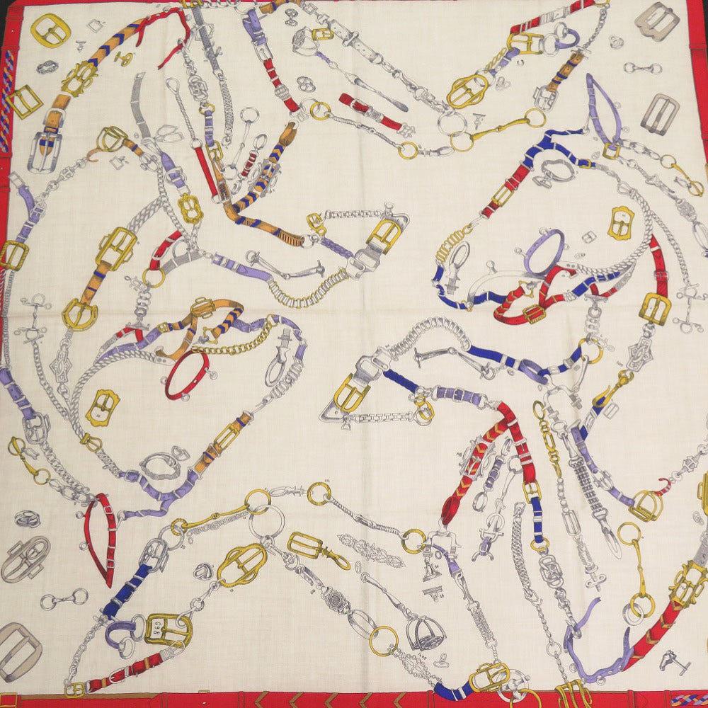 Hermes Scarf Cashmere, Silk Black Carre140 Chevaux Deschenes