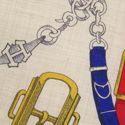 Hermes Scarf Cashmere, Silk Black Carre140 Chevaux Deschenes