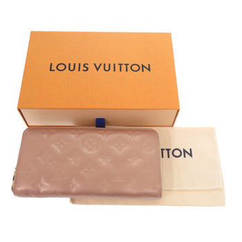 Louis Vuitton Long Wallet Purse M81708 Lambskin Rose Gold Monogram Emboss Women