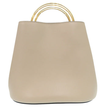 Marni Handbag Scmp001801 Leather Beige 2Way Shoulder Bag Panniers Women