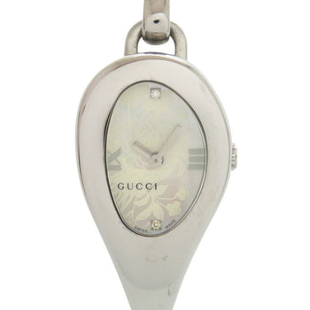 Gucci Watches Quartz 103 Stainless Steel White Shell Horsebit 2P Diamond White Dial