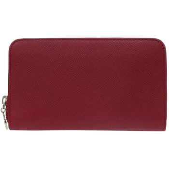 Bvlgari Long Wallet Purse 37340 Leather Red
